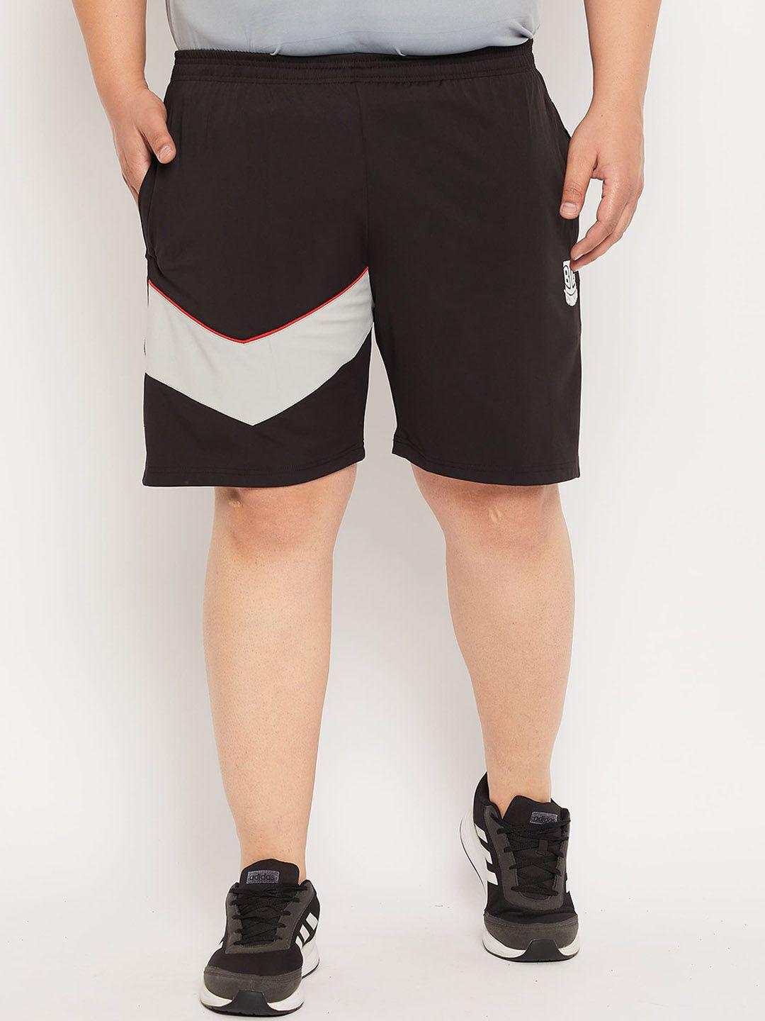 bigbanana men colourblocked antimicrobial sports shorts