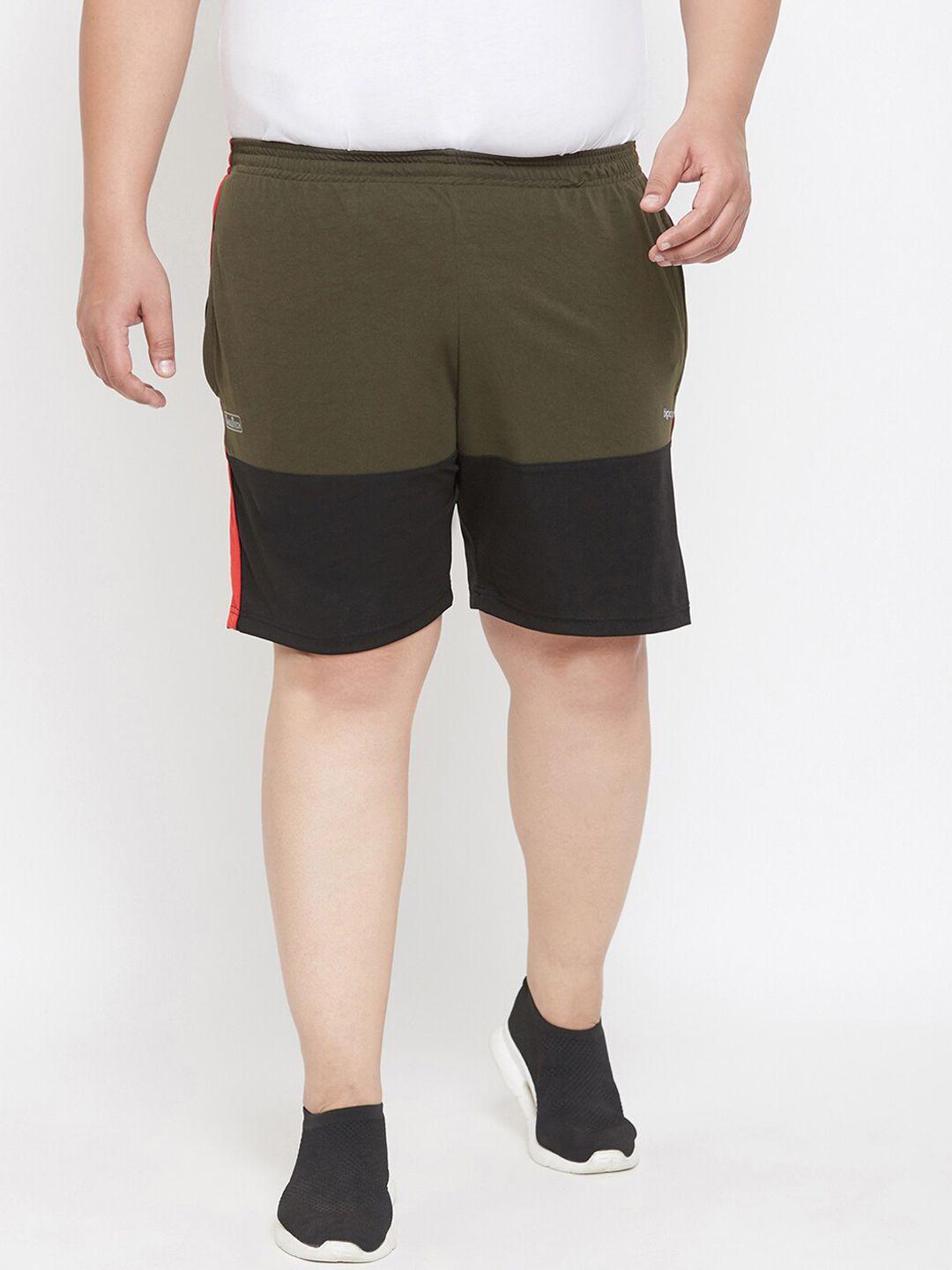 bigbanana men plus size mid-rise training & gym rapid-dry shorts