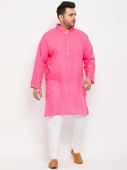 bigbanana pink regular fit kurta