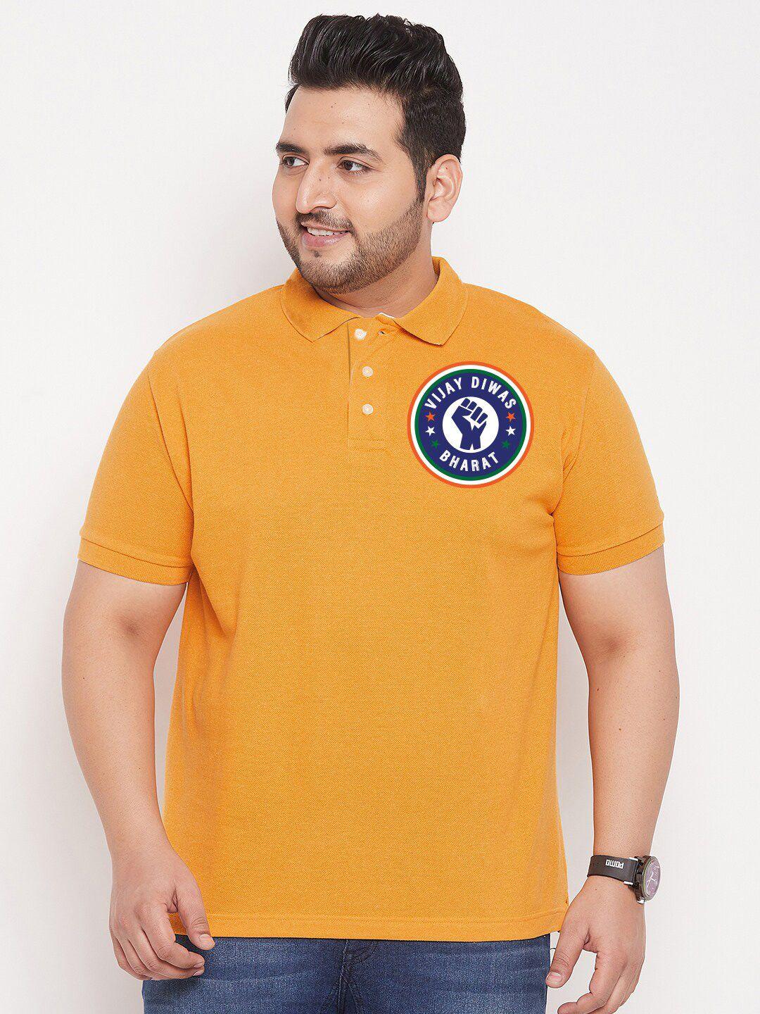 bigbanana plus size graphic printed polo collar rapid-dry t-shirt