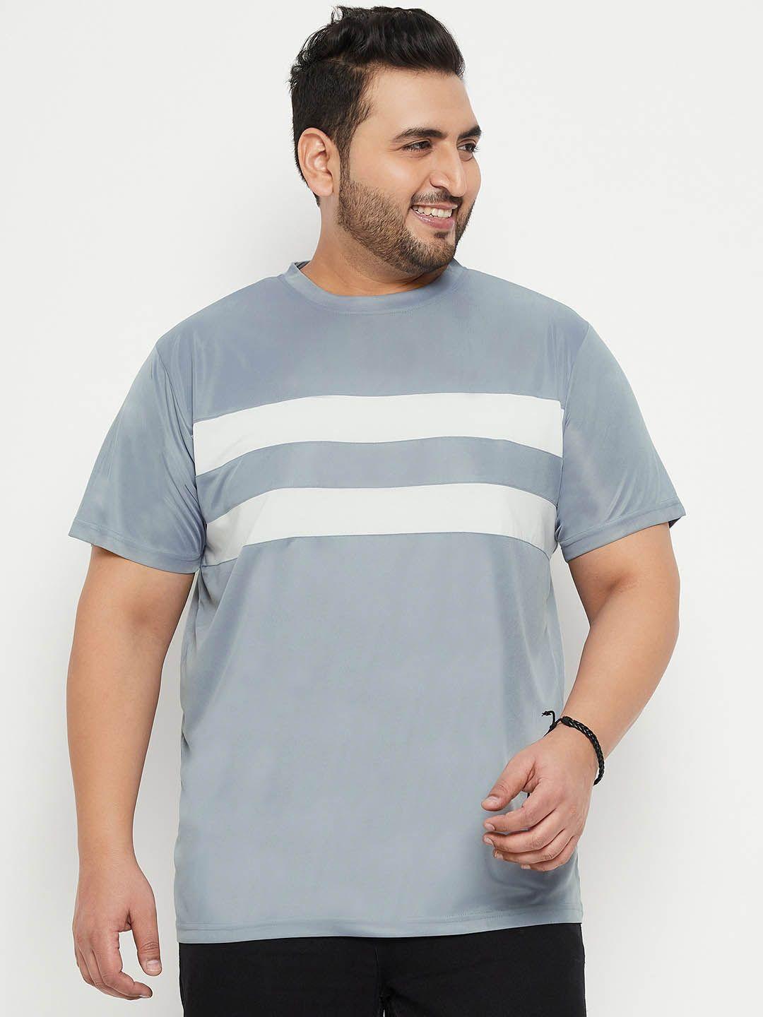 bigbanana plus size striped round neck bio finish regular t-shirt