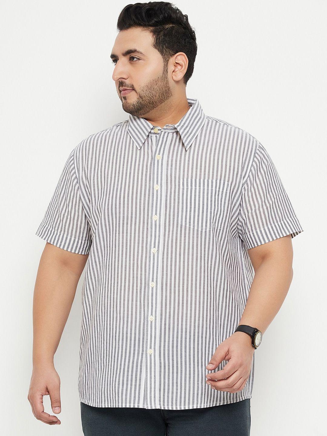 bigbanana plus size vertical striped casual shirt