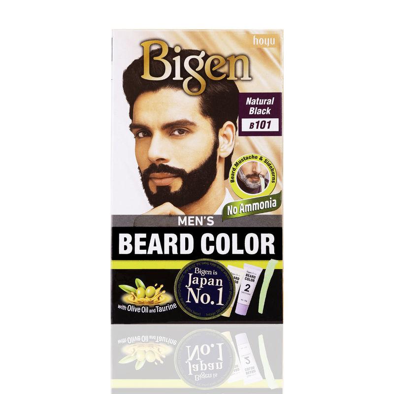 bigen men's beard color - natural black b101