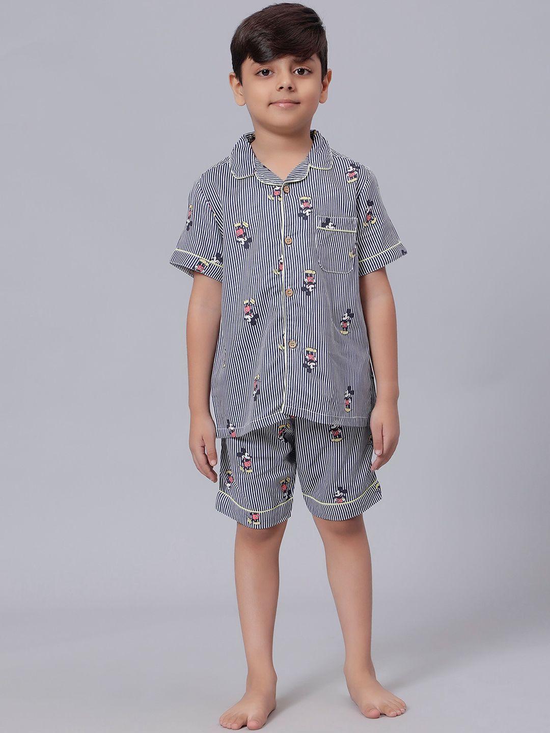 biglilpeople boys graphic printed shirt with shorts