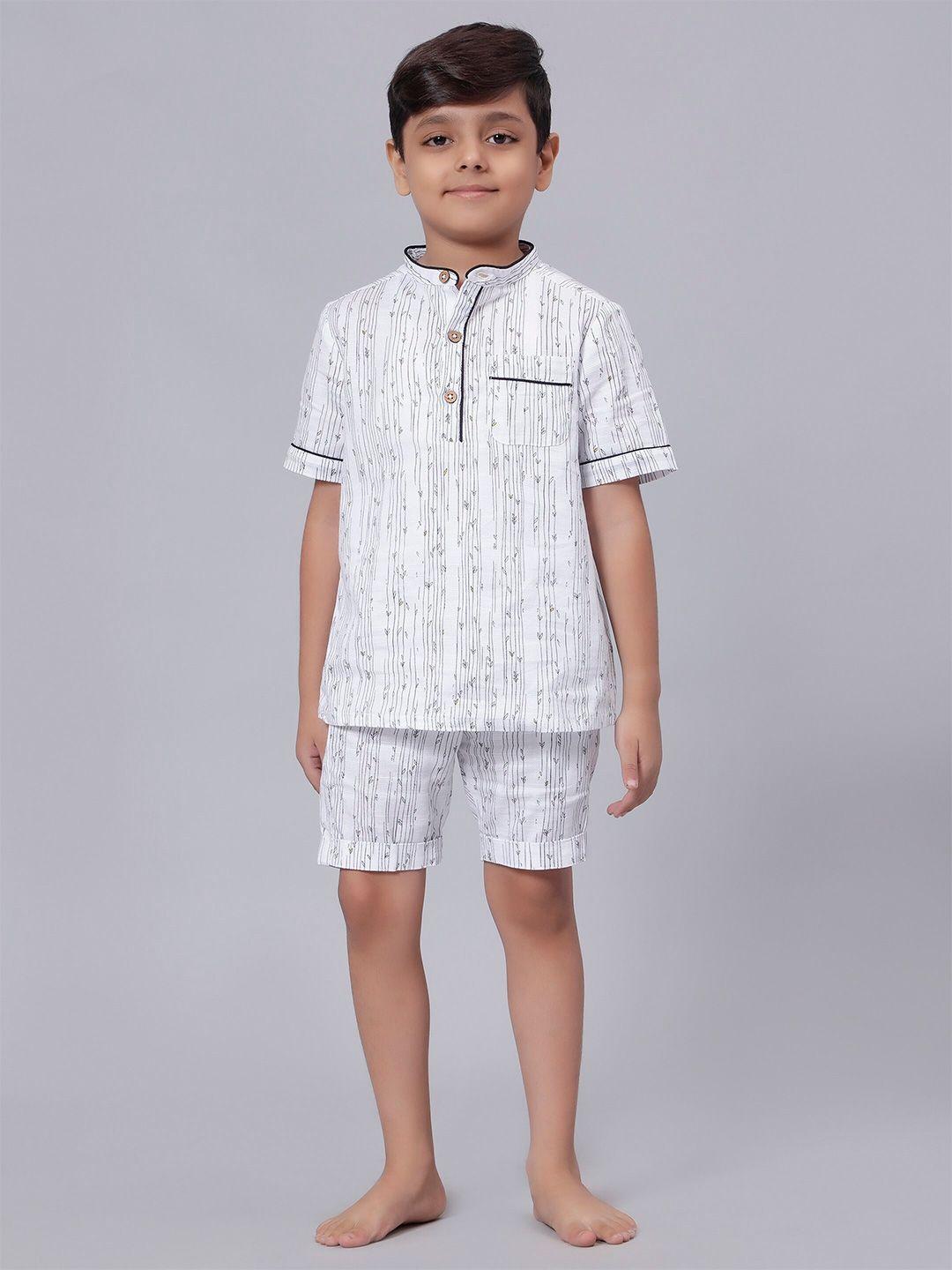 biglilpeople boys printed pure cotton night suits