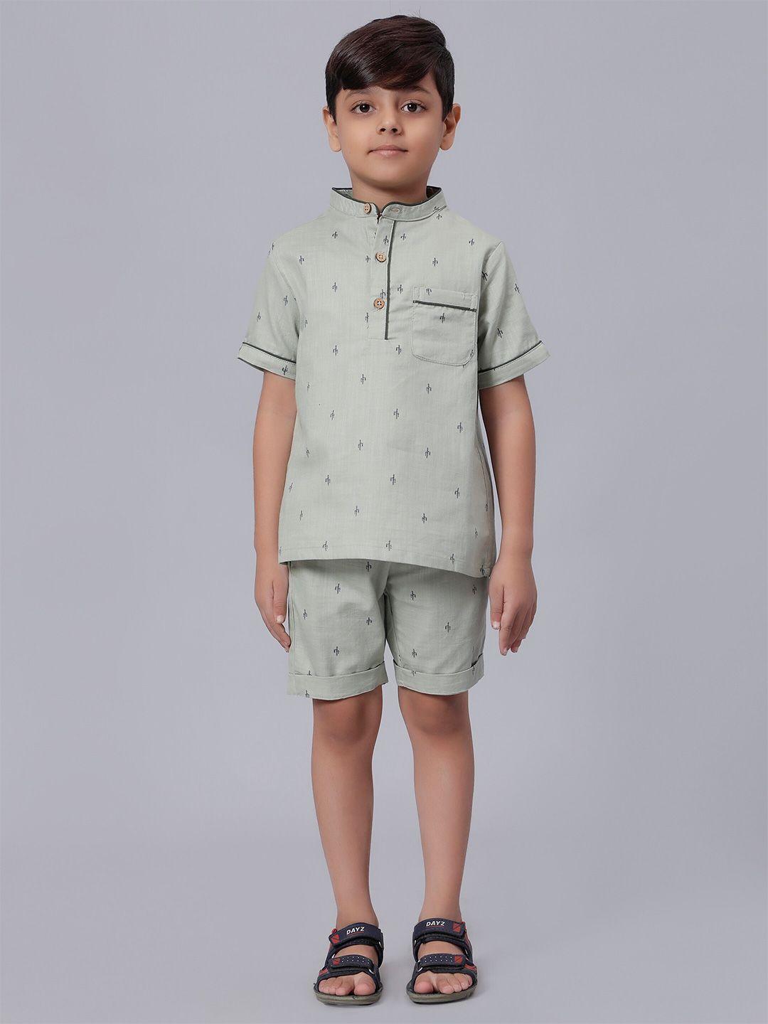 biglilpeople boys printed pure cotton night suits