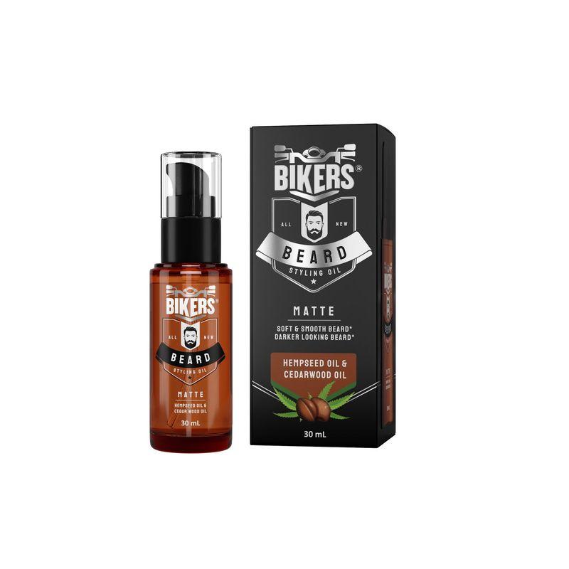 biker's hempseed and cedar wood styling beard oil - matte