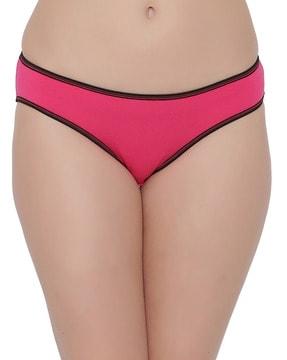 bikini panties with elasticated waistband