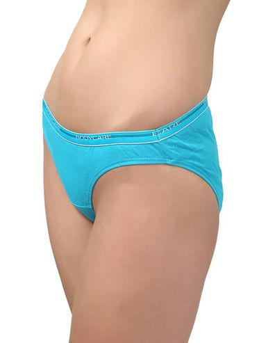 bikini style cotton briefs in assorted colour with broad elastic band (pack of 6)