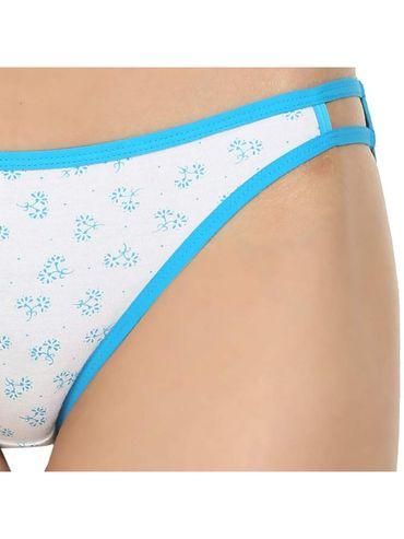bikini style cotton printed briefs in assorted colors (pack of 6)