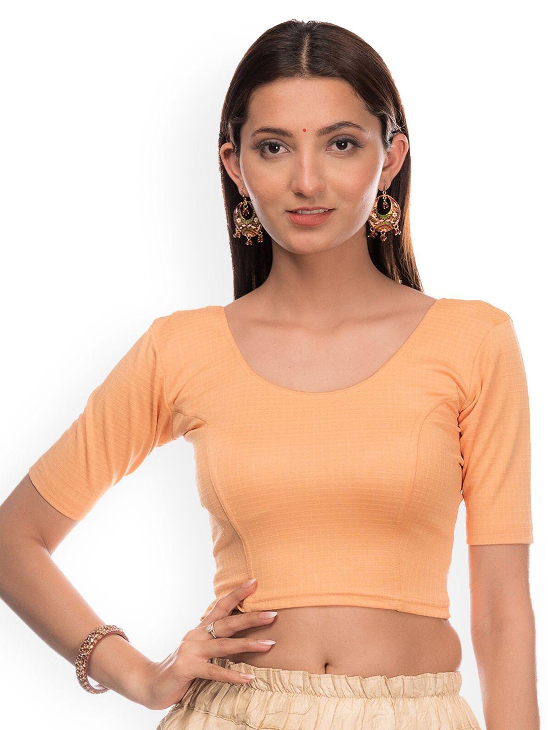 bindigasm's advi checked saree blouse