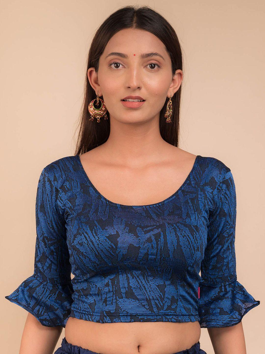 bindigasm's advi jacquard saree blouse