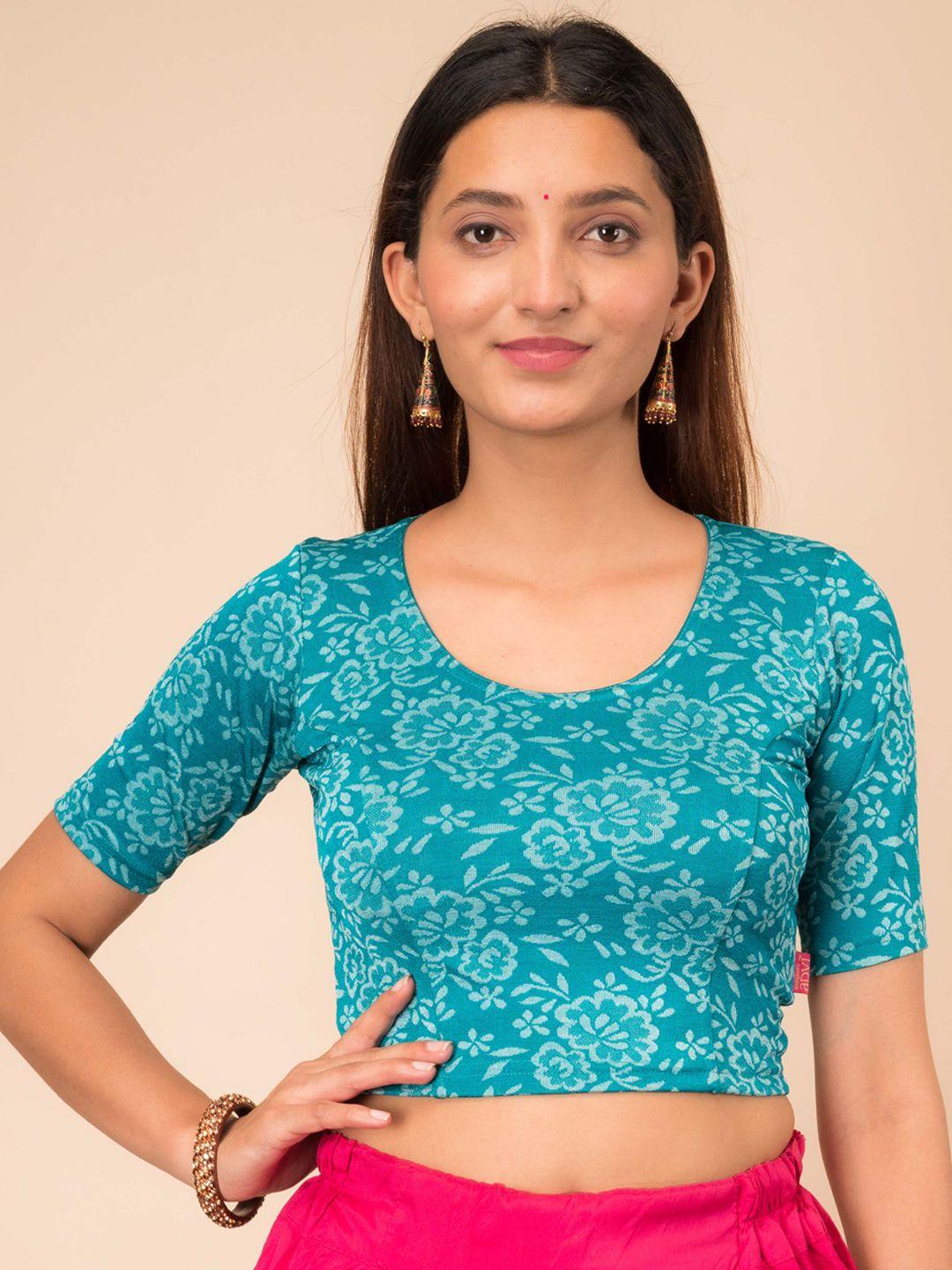 bindigasm's advi self design stretchable saree blouse