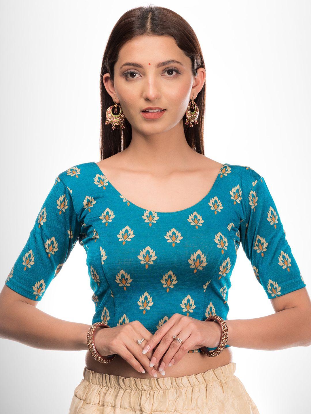 bindigasm's advi stretchable readymade saree blouse