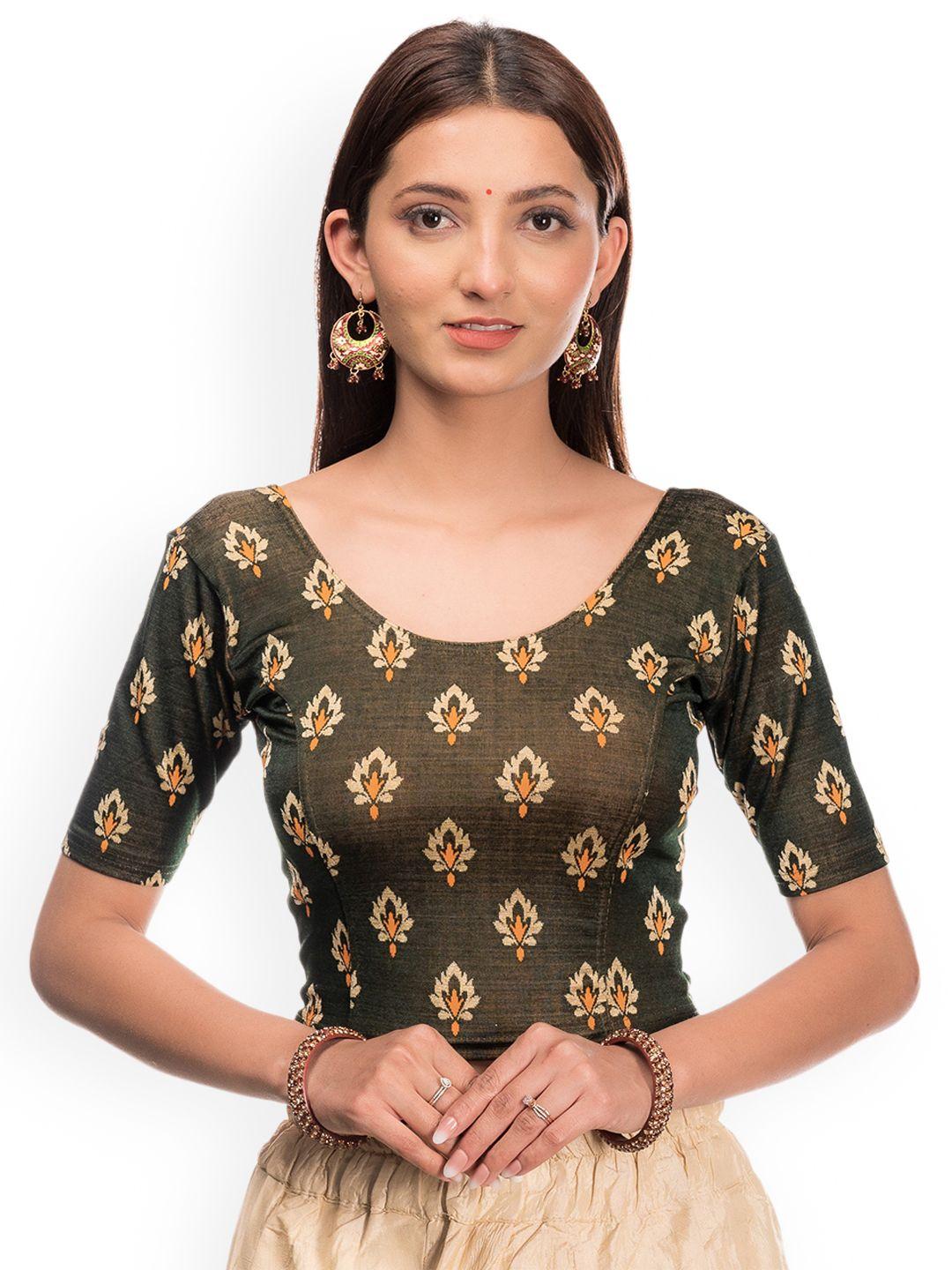 bindigasm's advi stretchable readymade saree blouse