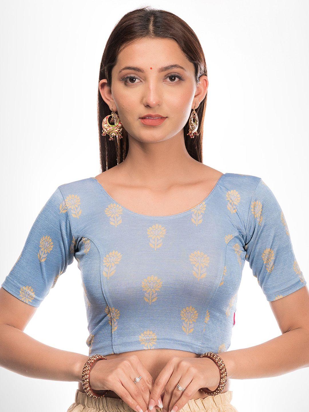 bindigasm's advi stretchable readymade saree blouse