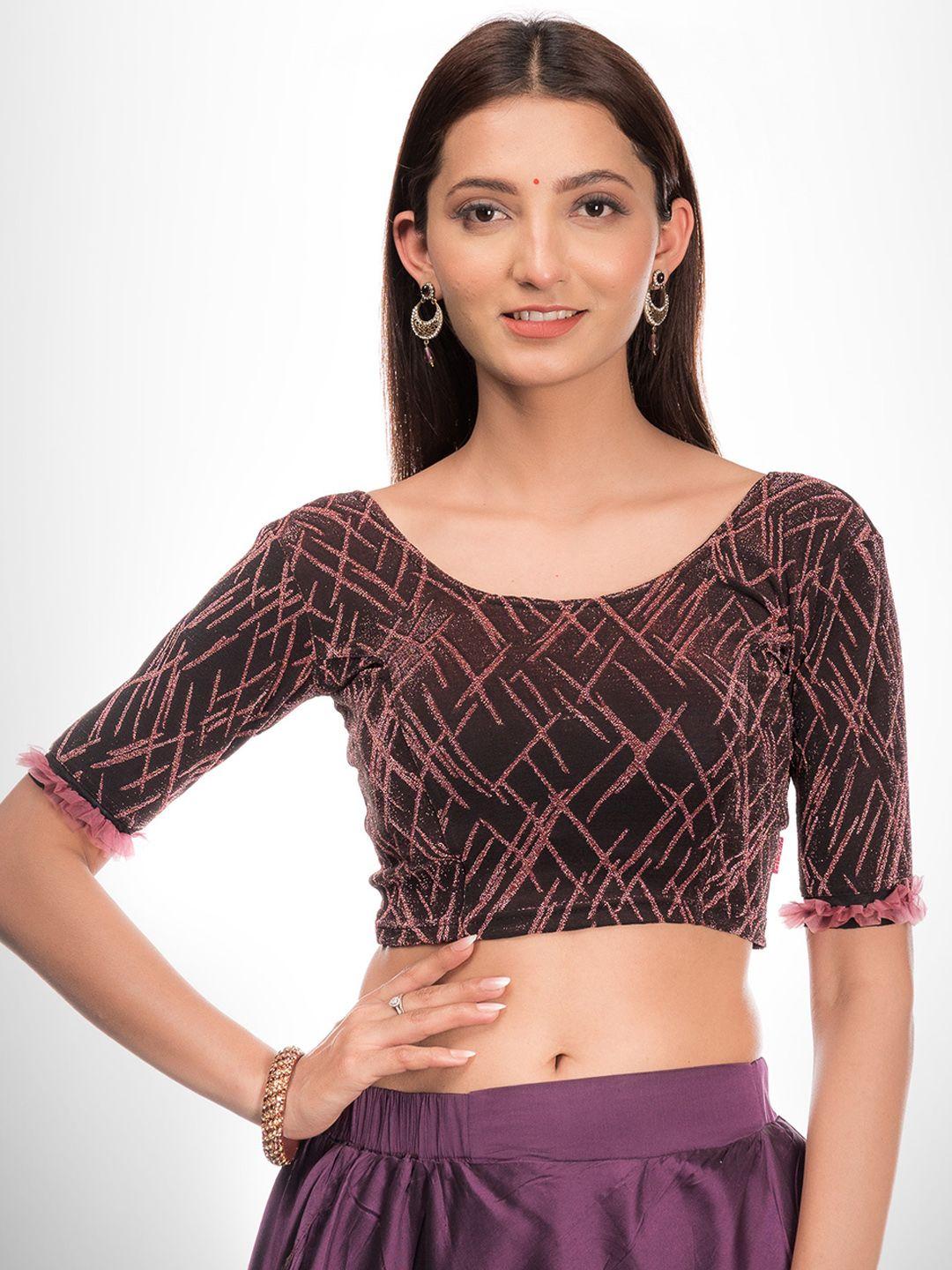 bindigasm's embellished saree blouse