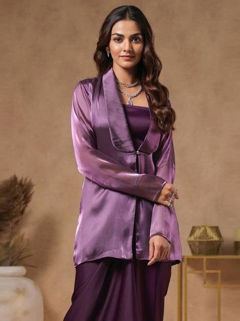 binfinite purple sitara royal amethyst blazer