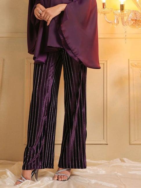 binfinite purple sitara royal amethyst straight trouser