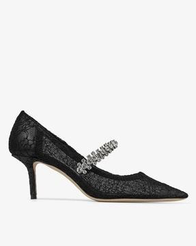 bing lace pumps with crystals