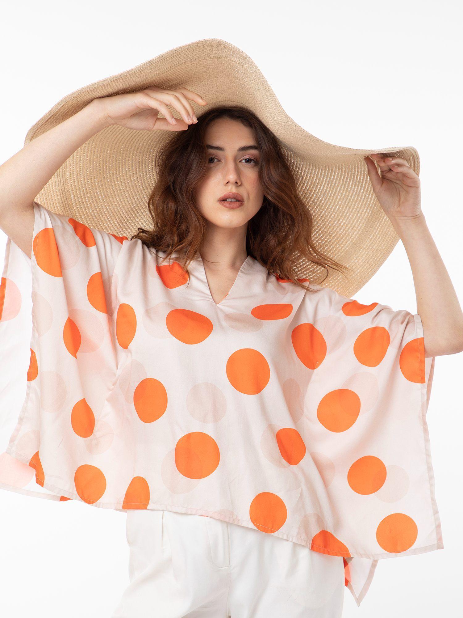 binko polka print top