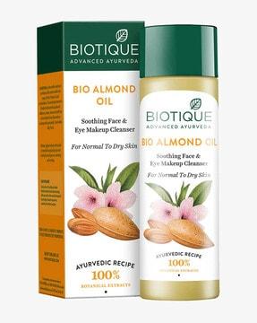 bio almond oil soothing face & eye make up cleanser