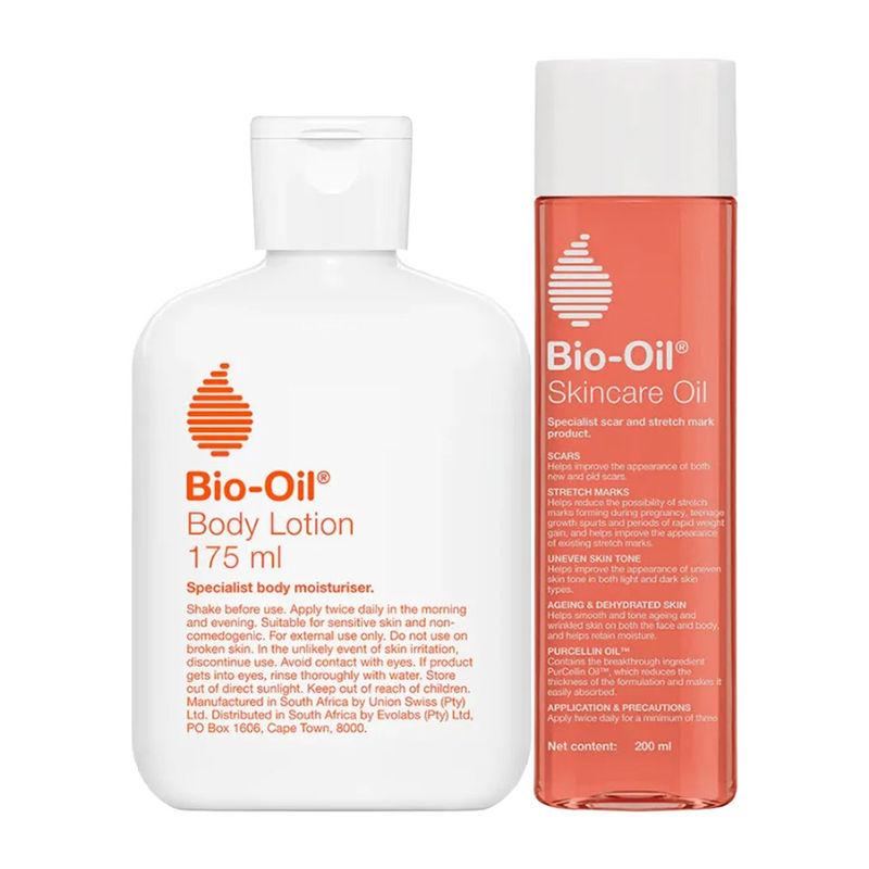bio oil acne scar, pigmentation original + body lotion for hydrated skin - combo 3