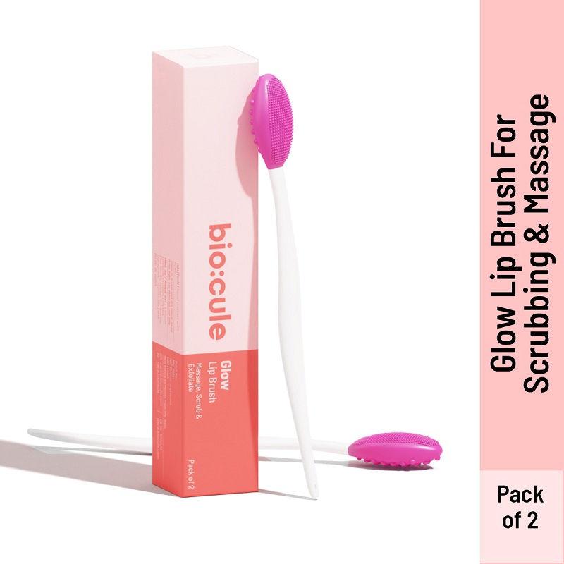 biocule glow lip brush for lip scrubbing, exfoliation & massage