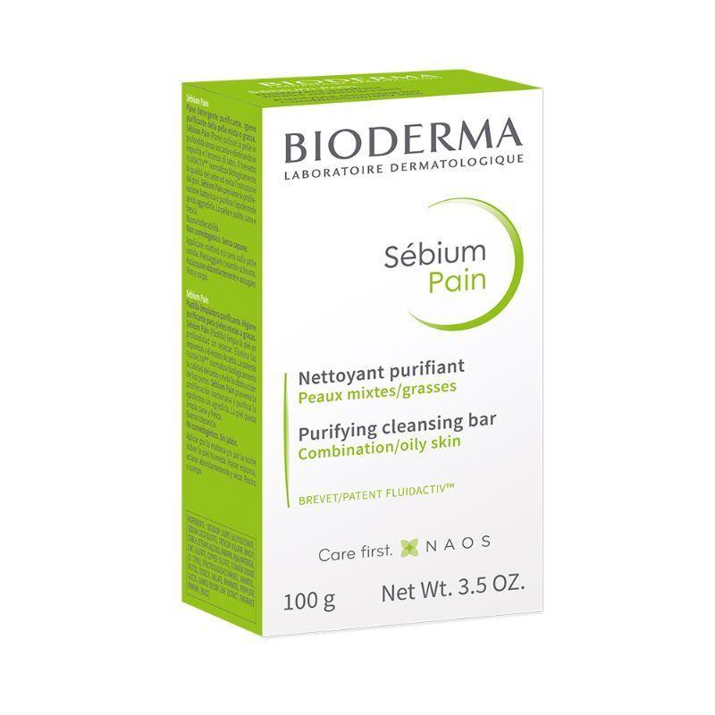 bioderma sebium pain purifying cleansing bar preventing blemishes