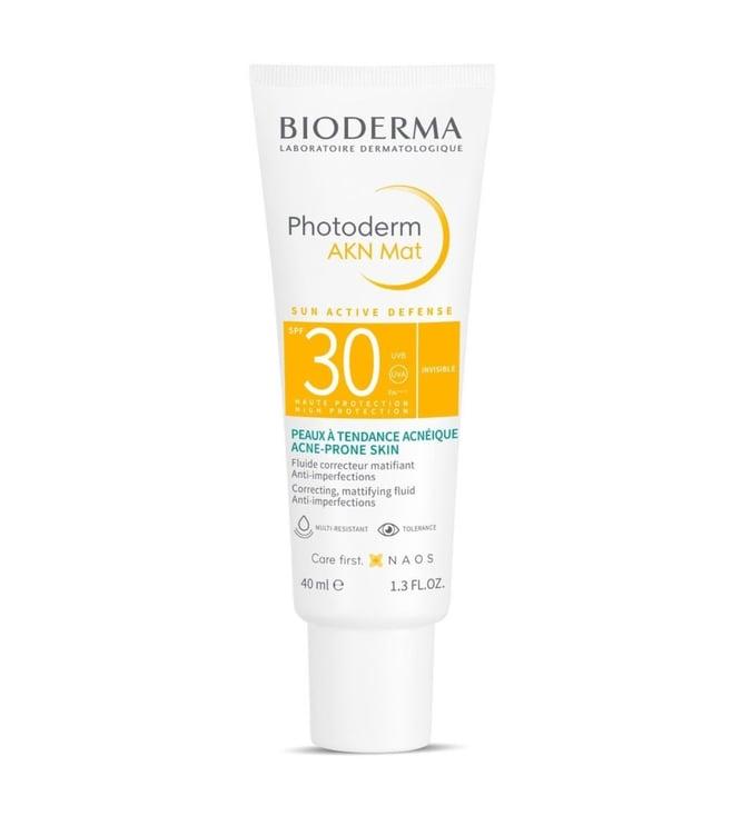 bioderma photoderm akn mat spf 30 matifying anti-blemish sunscreen - 40 ml