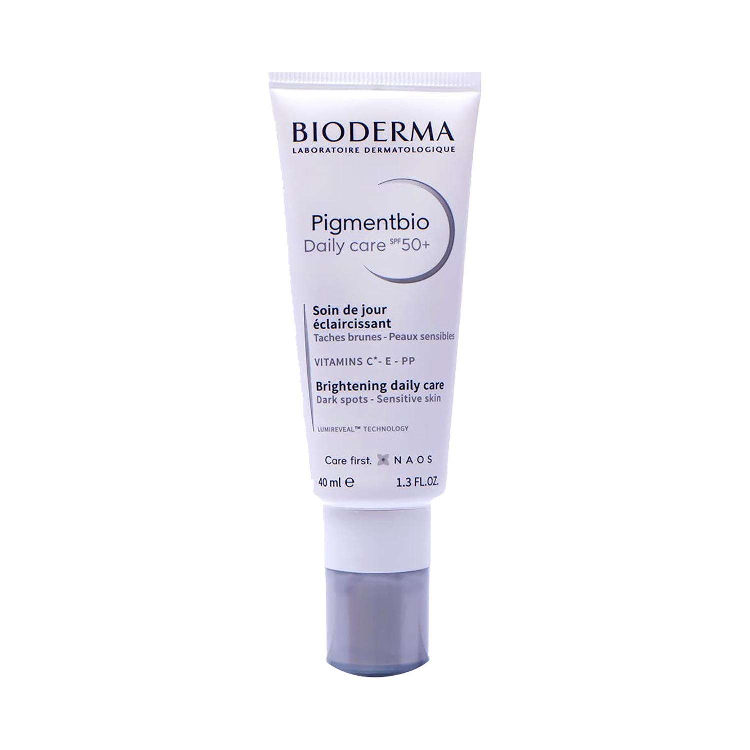 bioderma pigmentation daily care spf 50+ brightening cream for skin prone to pigmentation disorders (40ml)