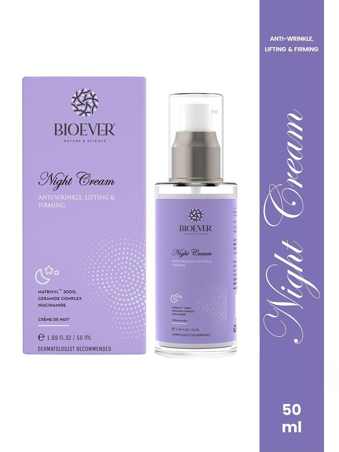 bioever advance anti-aging night cream with niacinamide & ceramide complex - 50ml
