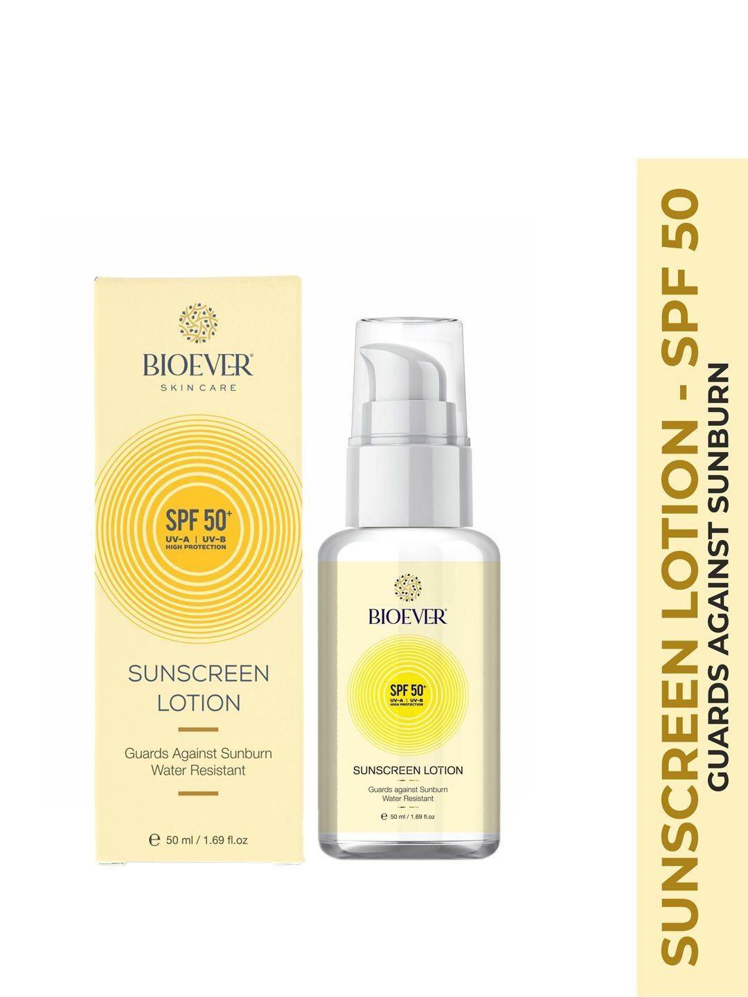 bioever spf 50 water-resistant sunscreen lotion - 50 ml