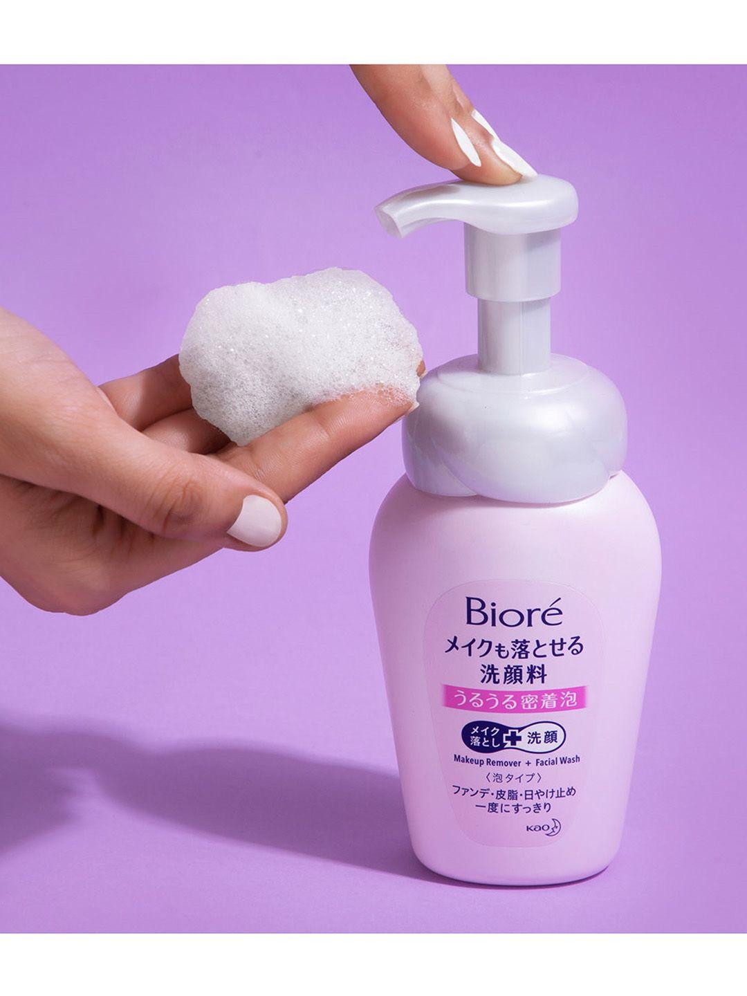 biore makeup remover cleansing wash foam - 160 ml