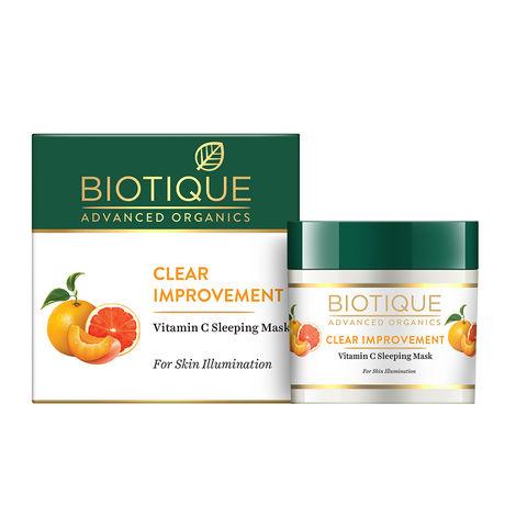 biotique advanced organics clear improvement vitamin c sleeping mask (50 g)