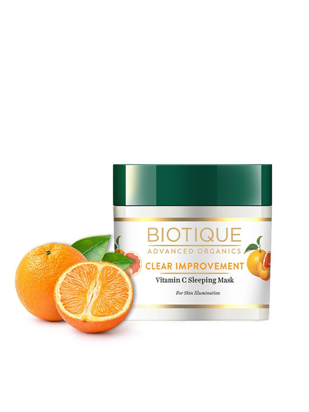 biotique advanced organics clear improvement vitamin c sleeping mask - 50 g