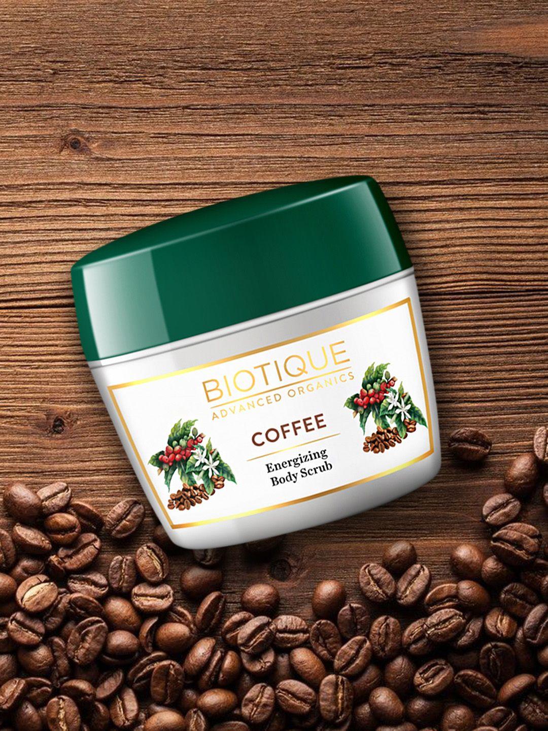 biotique advanced organics coffee energizing body scrub 100 g
