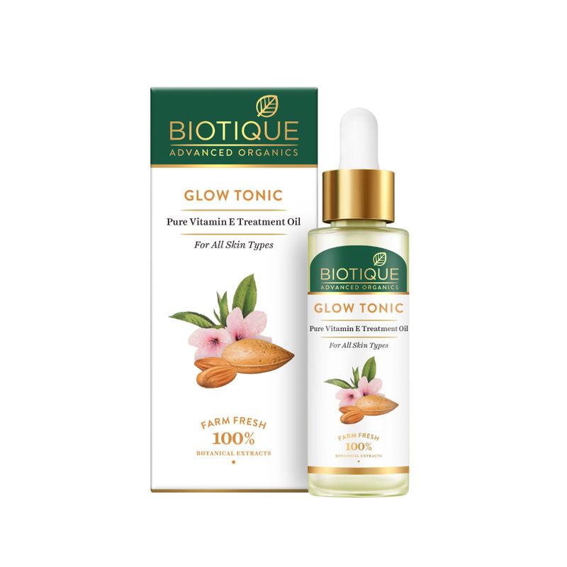 biotique advanced organics glow tonic pure vitamin e treatment oil