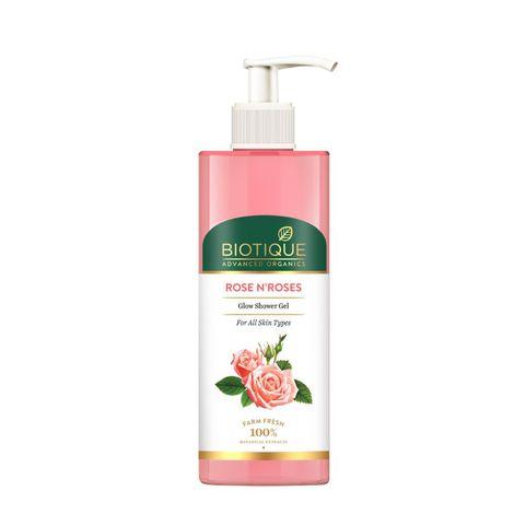 biotique advanced organics rose n'roses glow shower gel (200 ml)