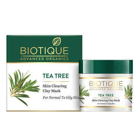 biotique advanced organics tea tree skin clearing clay mask (70 g)