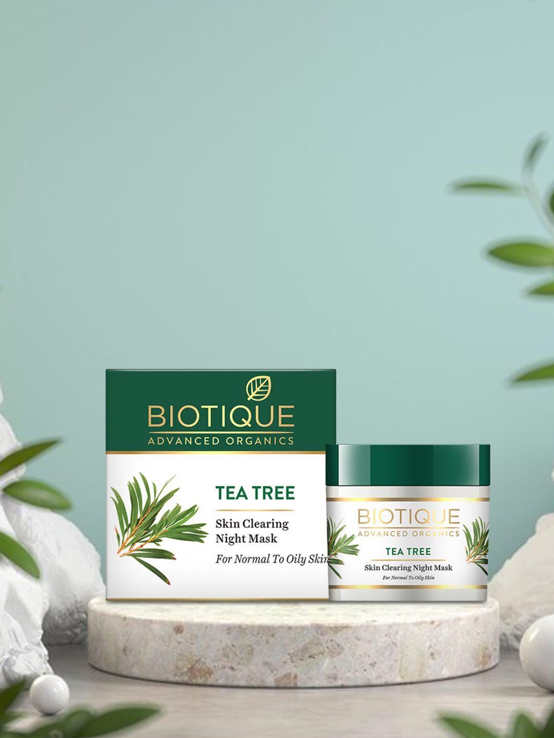 biotique advanced organics tea tree skin clearing night face mask 50 g