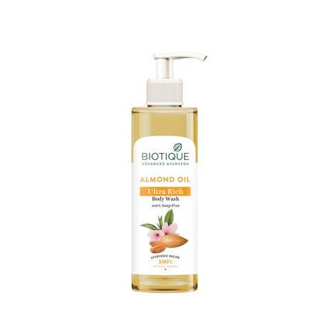 biotique almond oil ultra rich body wash (200 ml)