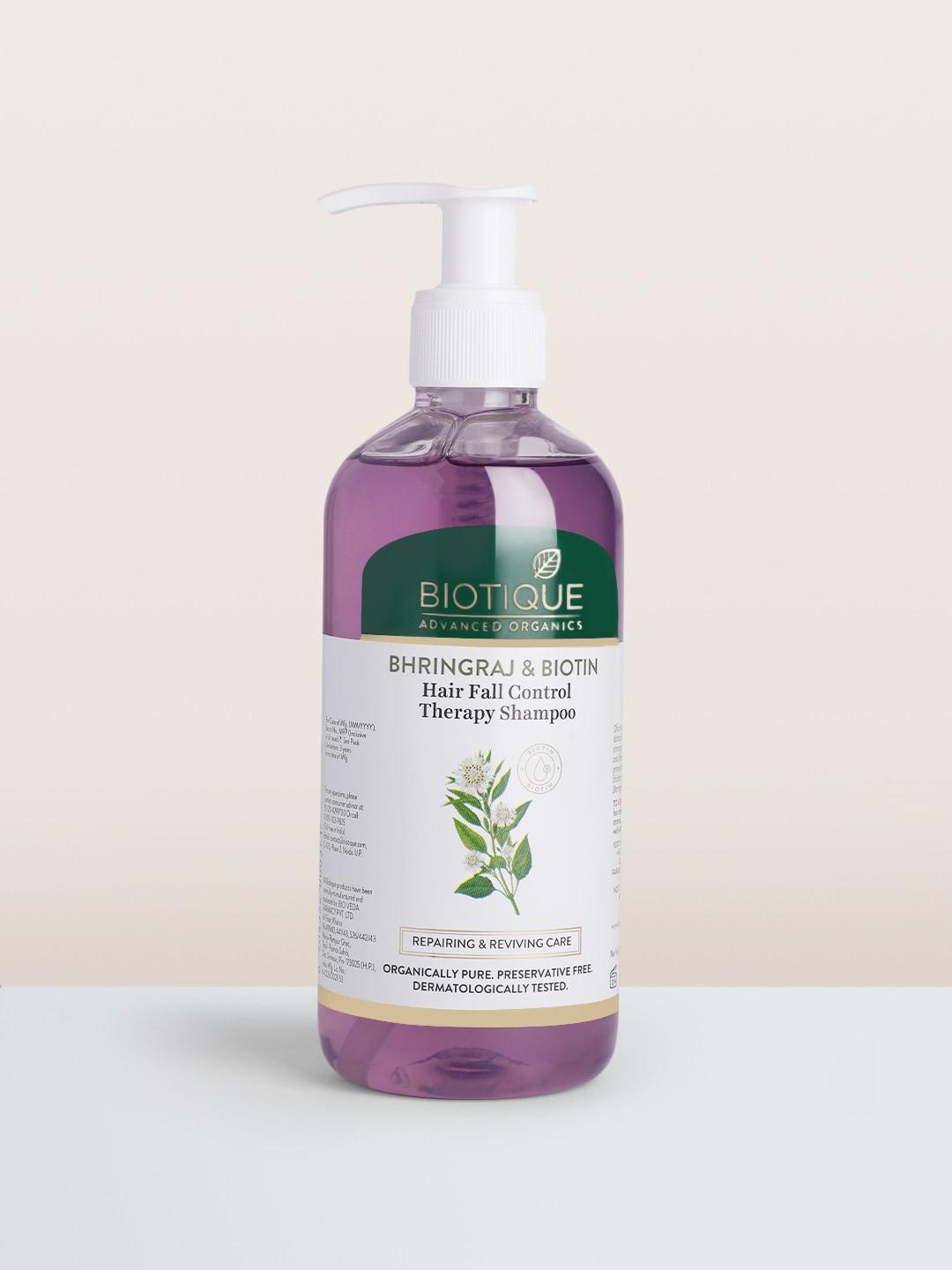 biotique bhringraj & biotin hair fall control therapy shampoo - 300 ml