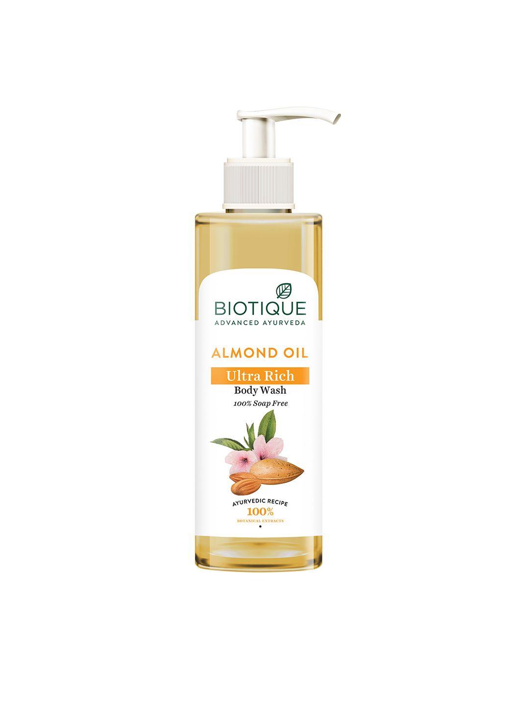 biotique bio almond ultra rich body wash 200 ml