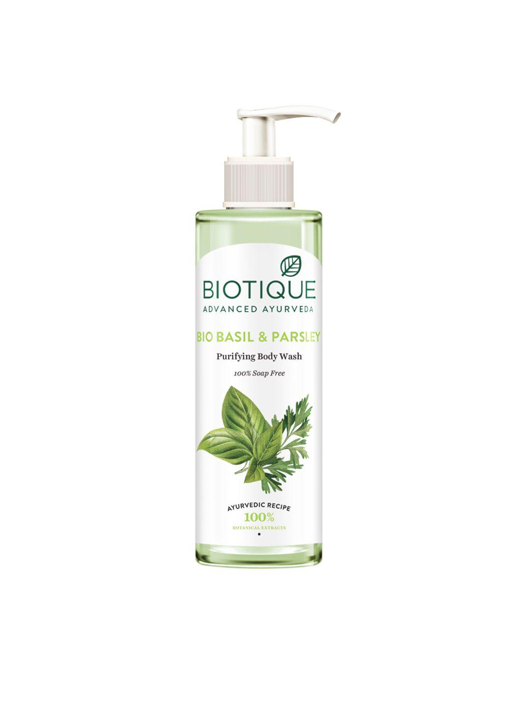 biotique bio basil & parsley purifying body wash 200 ml