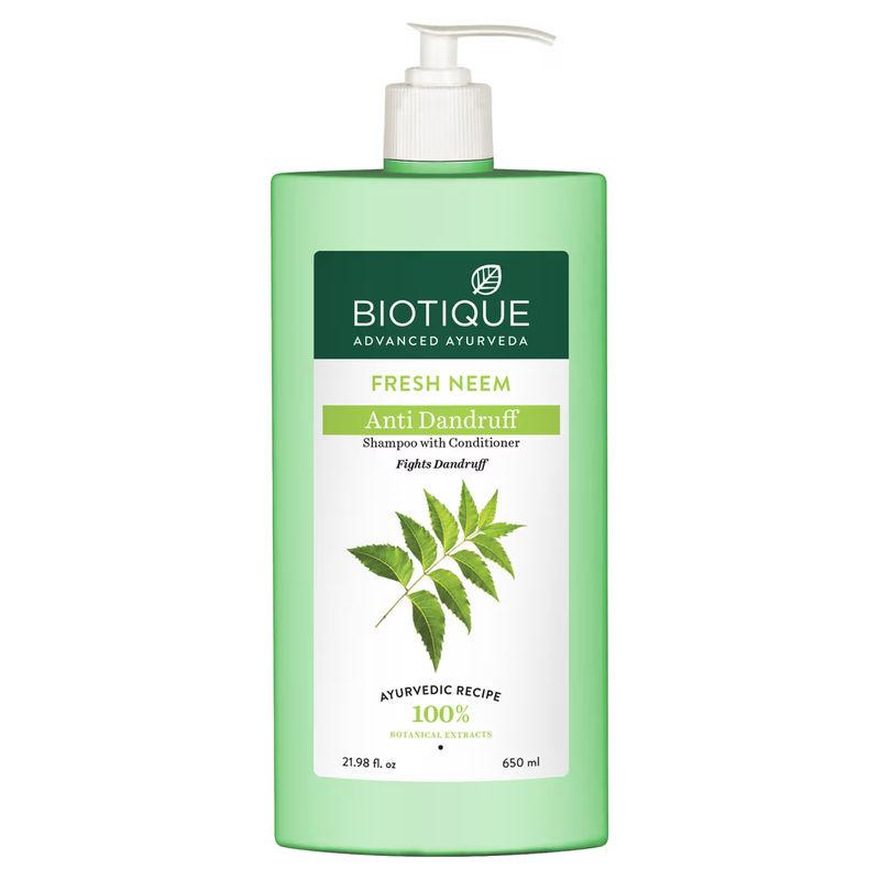 biotique bio neem margosa anti-dandruff shampoo & conditioner