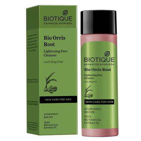 biotique bio orris root lightening face cleanser for men (120 ml)