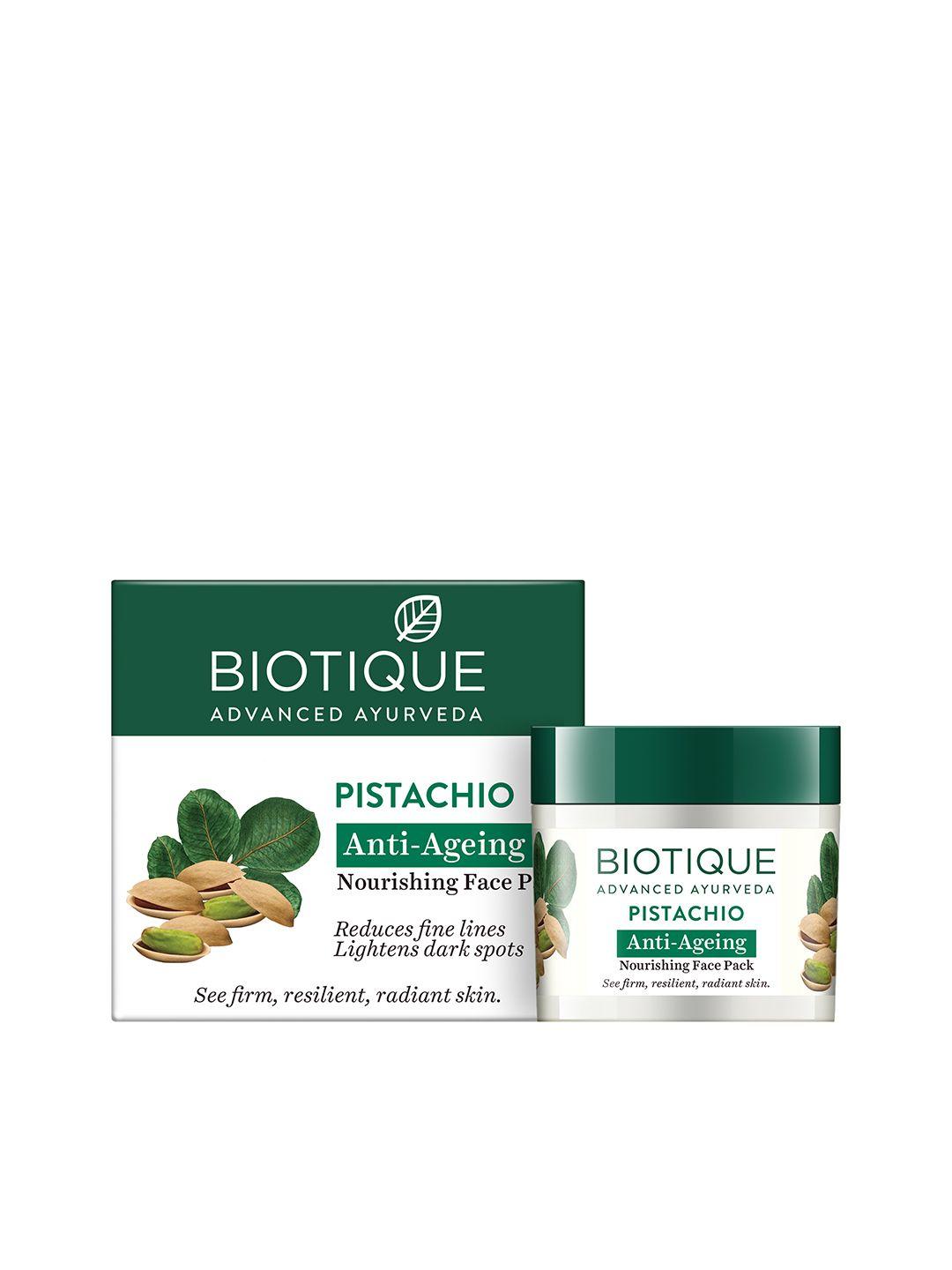 biotique bio pistachio youthful nourishing & revitalizing face pack 50 g