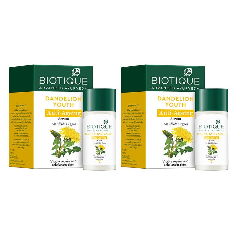 biotique dandelion serum (pack of 2)