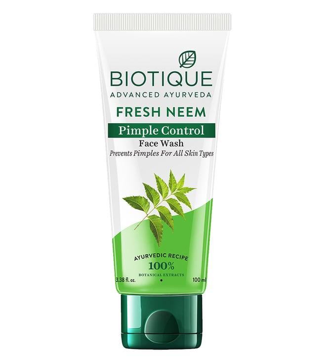 biotique fresh neem pimple control face wash - 100 ml